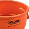 Global Industrial 55 Gallon Garbage Can, Orange 240464OR - alternate 2